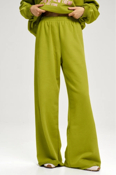 Брюки-трубы Lemongrass Erist store, цвет: зеленый, НФ-00002410 купить онлайн