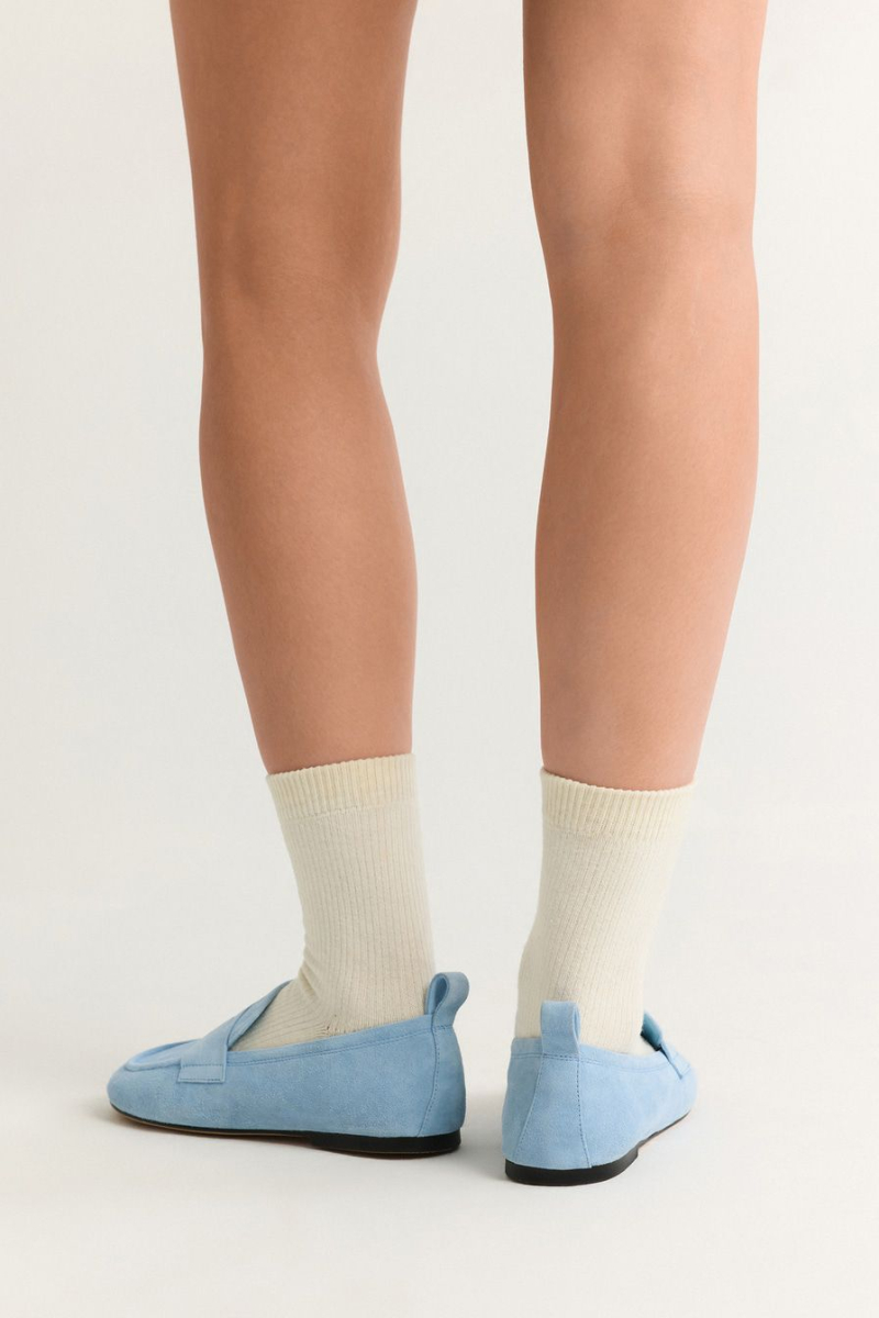 Лоферы из натуральной замши Lera Nena, цвет: голубой LN.108.19467.600 купить онлайн