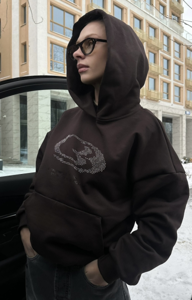 Худи с карманом BROWN