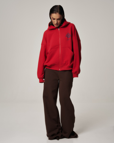 Худи YONS STUDIOS RED YONS, цвет: красный, YO-786 купить онлайн