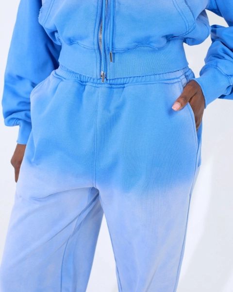 Джоггеры с градиентом ASIA ST 71, цвет: голубой,  купить онлайн