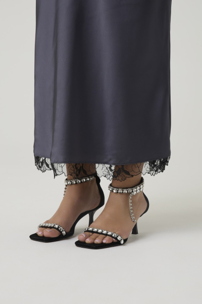 Платье-комбинация с кружевом 4forms, цвет: стальной, 65496 купить онлайн