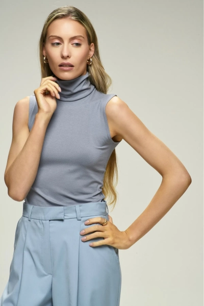 Топ-водолазка из вискозы Grey Erist store, цвет: серый, НФ-00001918 купить онлайн