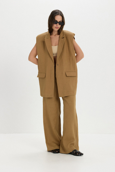 Жилет лен ABDA, цвет: марракеш, 712610203540 купить онлайн