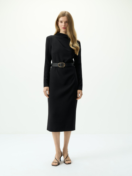 Платье с архитектурным лифом Conso, цвет: Черный, PD 250975 - черный купить онлайн