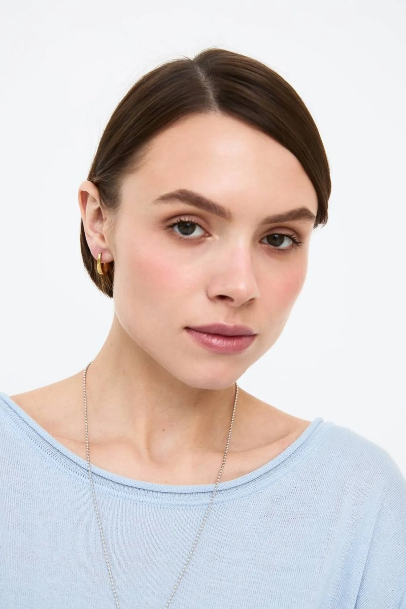 Серебряные серьги «Коромысло» mini