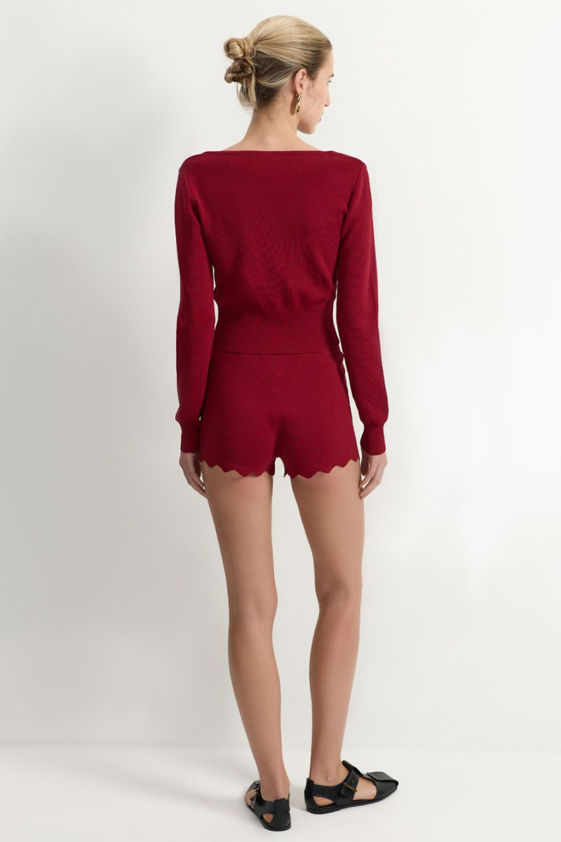 Шорты из смесовой вискозы TOPTOP, цвет: Бордовый, TT.038.17425.330 купить онлайн