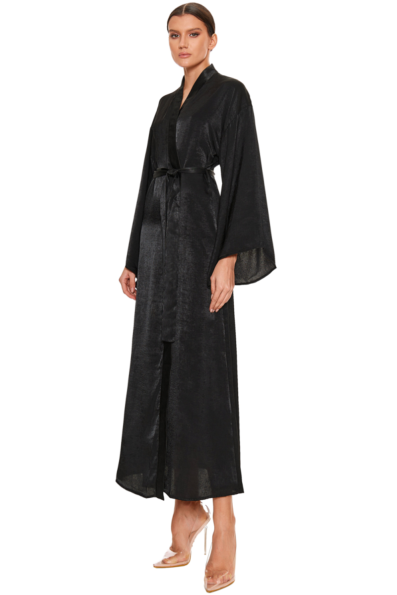 Халат Кимоно (длинный) SODAMODA, цвет: Черный, 14379 купить онлайн