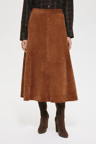 Юбка из экозамши DREAMS BY ALENA AKHMADULLINA, цвет: оранжевый, 225102100204282/132000 купить онлайн