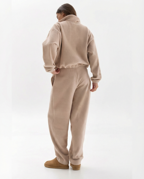 Брюки из трикотажа teddy Alpine Ricoco, цвет: Серо-бежевый, 7026/1 купить онлайн