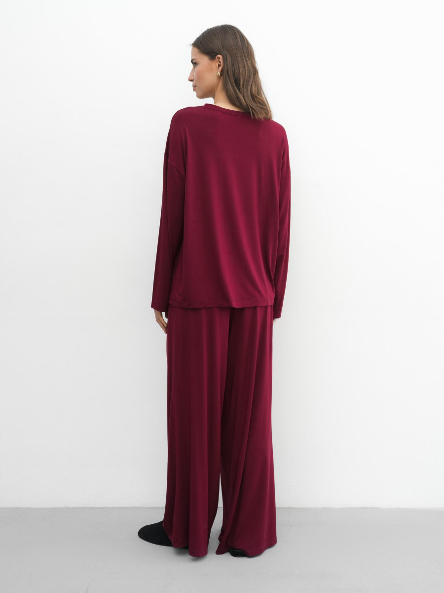 Костюм из бамбука Burgundy PURE LINEN, цвет: бургунди  купить онлайн