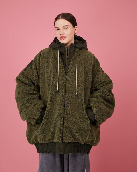 Бомбер с манишкой TABOO, цвет: зеленый, BrManKh купить онлайн