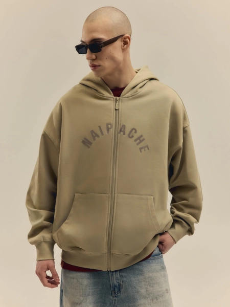 Худи Classic Full-Zip Hoodie NAIPACHE, цвет: зеленый,  купить онлайн
