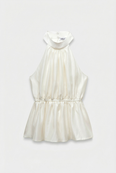 Топ с баской из шифона