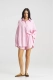 Костюм лён с шортами Pink