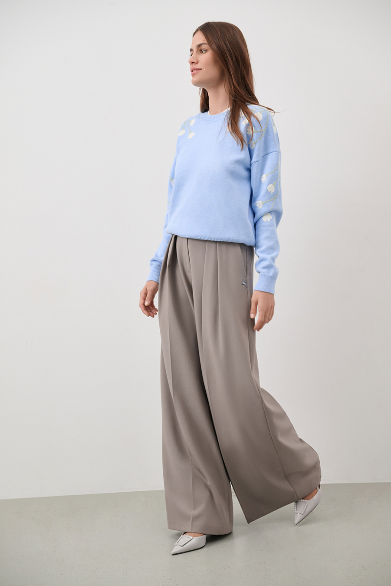 Хлопковый джемпер DREAMS BY ALENA AKHMADULLINA, цвет: голубой, 225104140304343/411000 купить онлайн