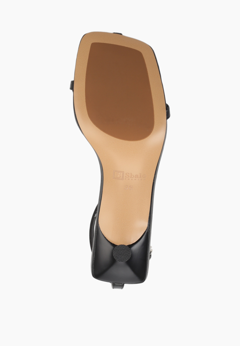 Босоножки натуральная кожа SBALO, цвет: Черный STR3-1 купить онлайн