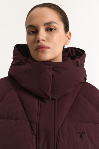 Пуховик с капюшоном TOPTOP, цвет: Бордовый, TT.042.17963.330 купить онлайн