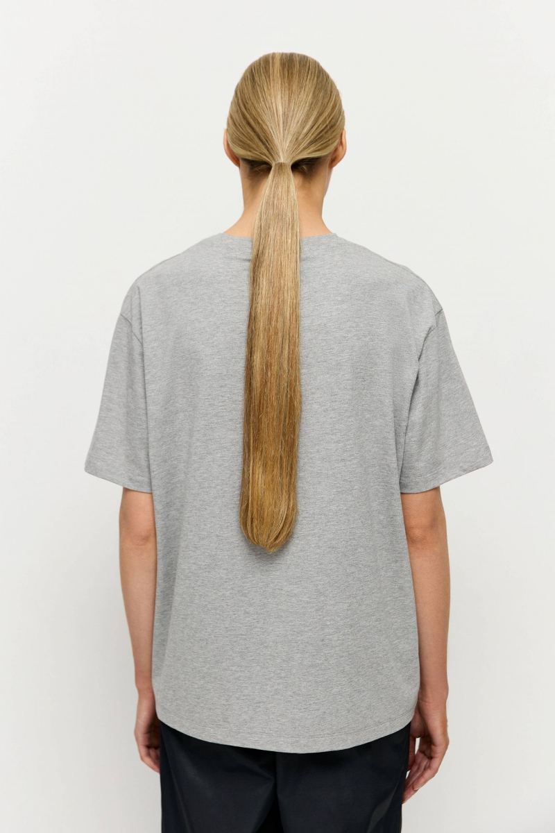 Футболка для него и для нее AROUND, цвет: серый меланж, 219_134MCL01 купить онлайн