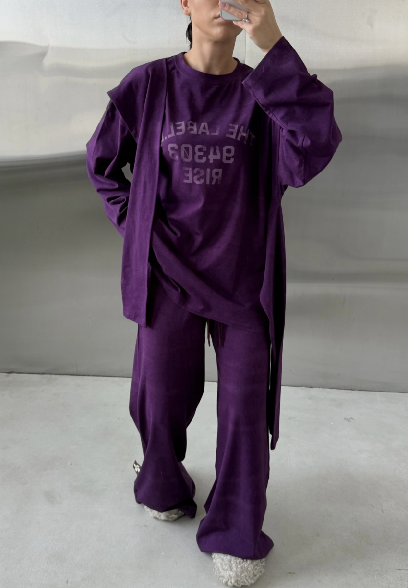 Лонгслив Крест-накрест Label .B, цвет: фиолетовый, Tp.03.4.206P купить онлайн