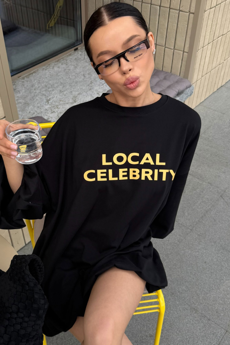 Футболка баллон Label .B, цвет: Черный,  купить онлайн