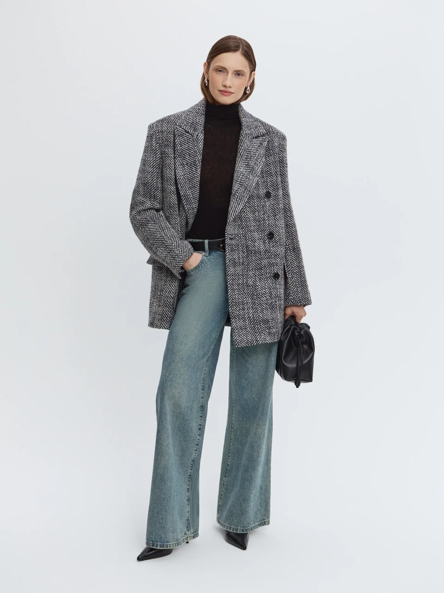 Пальто-жакет ANNA PEKUN, цвет: Черный,  купить онлайн