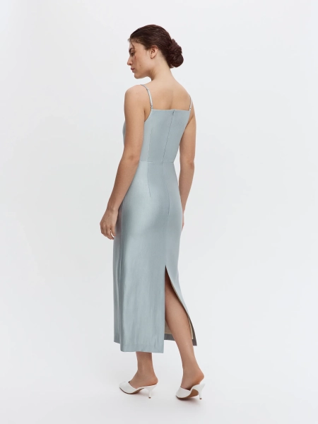 Платье-футляр ANNA PEKUN, цвет: голубой,  купить онлайн