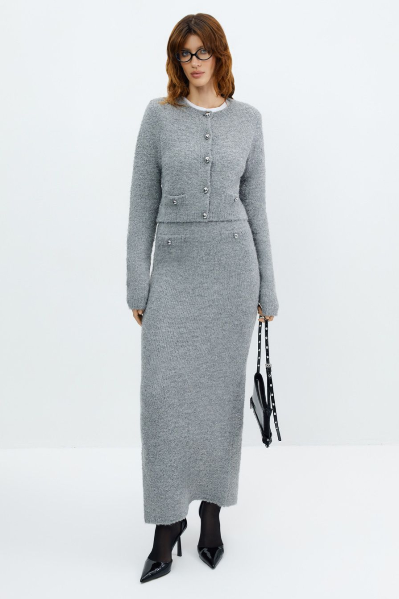 Фактурный кардиган TOPTOP, цвет: серый, TTS.060.15527.800 купить онлайн