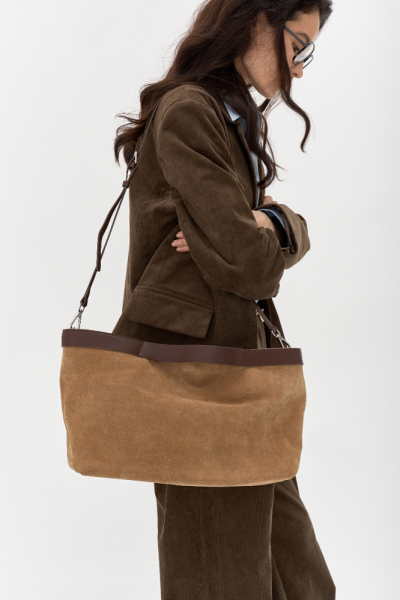 Сумка тоут из замши М