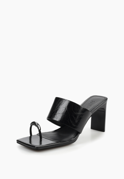 Мюли из натуральной кожи SBALO, цвет: Черный SJD6 купить онлайн