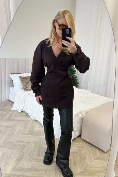 Платье приталенное BROWN Label .B, цвет: BROWN, Dr.25.3.11BRN купить онлайн