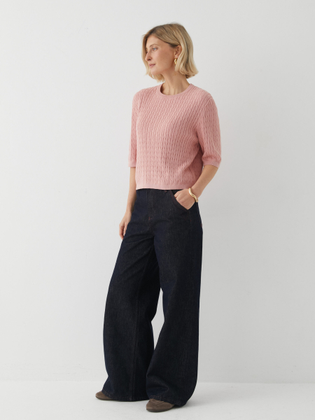 Джемпер с коротким рукавом Marou, цвет: розовый Mar_26021407 |трендовая новинка купить онлайн