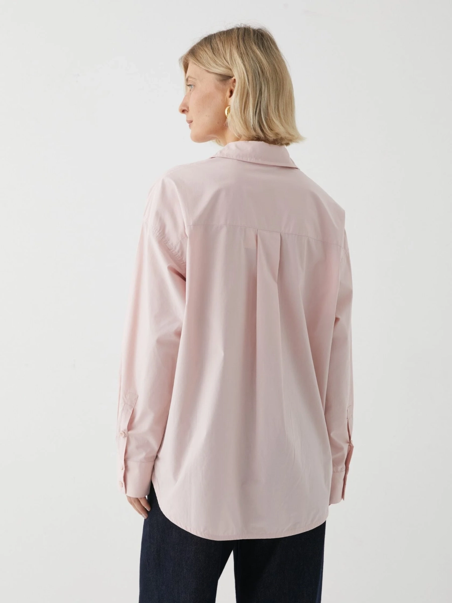 Рубашка прямого кроя из хлопка Marou, цвет: розовый,  купить онлайн