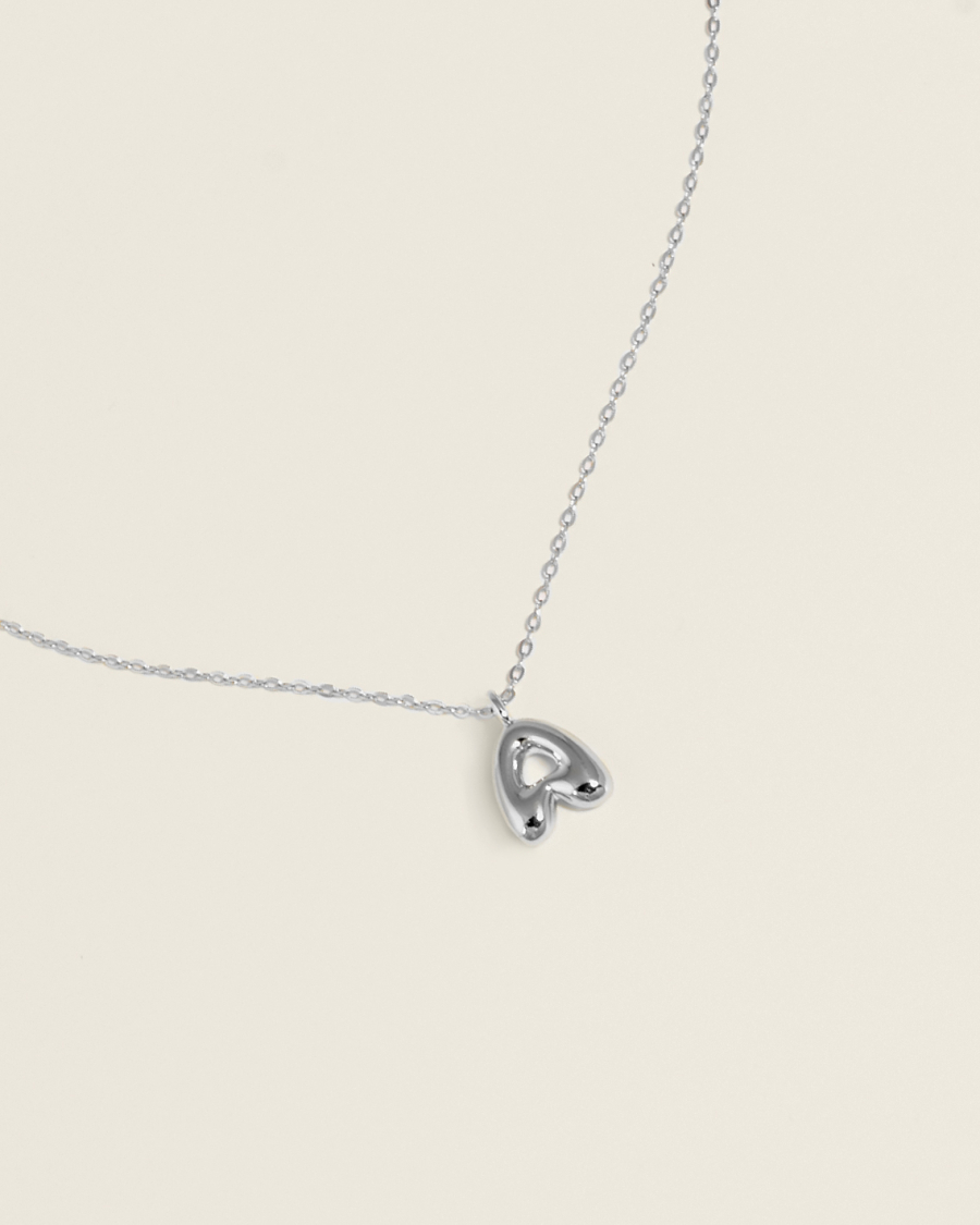 Цепочка с буквой Bubble small silver A Fiore store  купить онлайн
