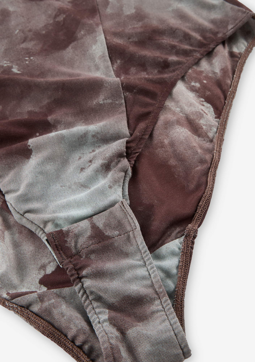 Боди из сетчатой ткани KRAKATAU, цвет: голубой/коричневый, Tw133-614 купить онлайн