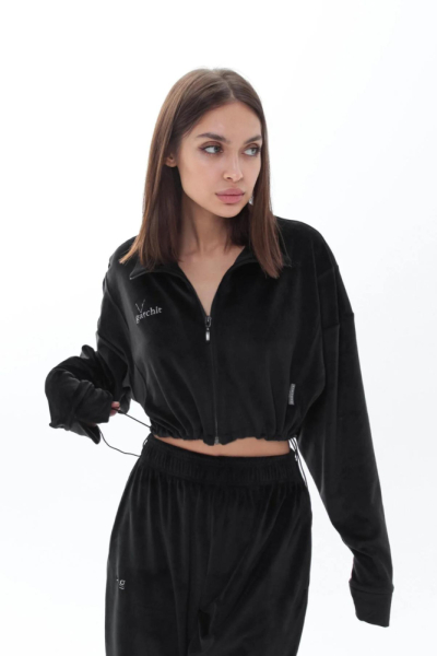 Бомбер Velour укороченный