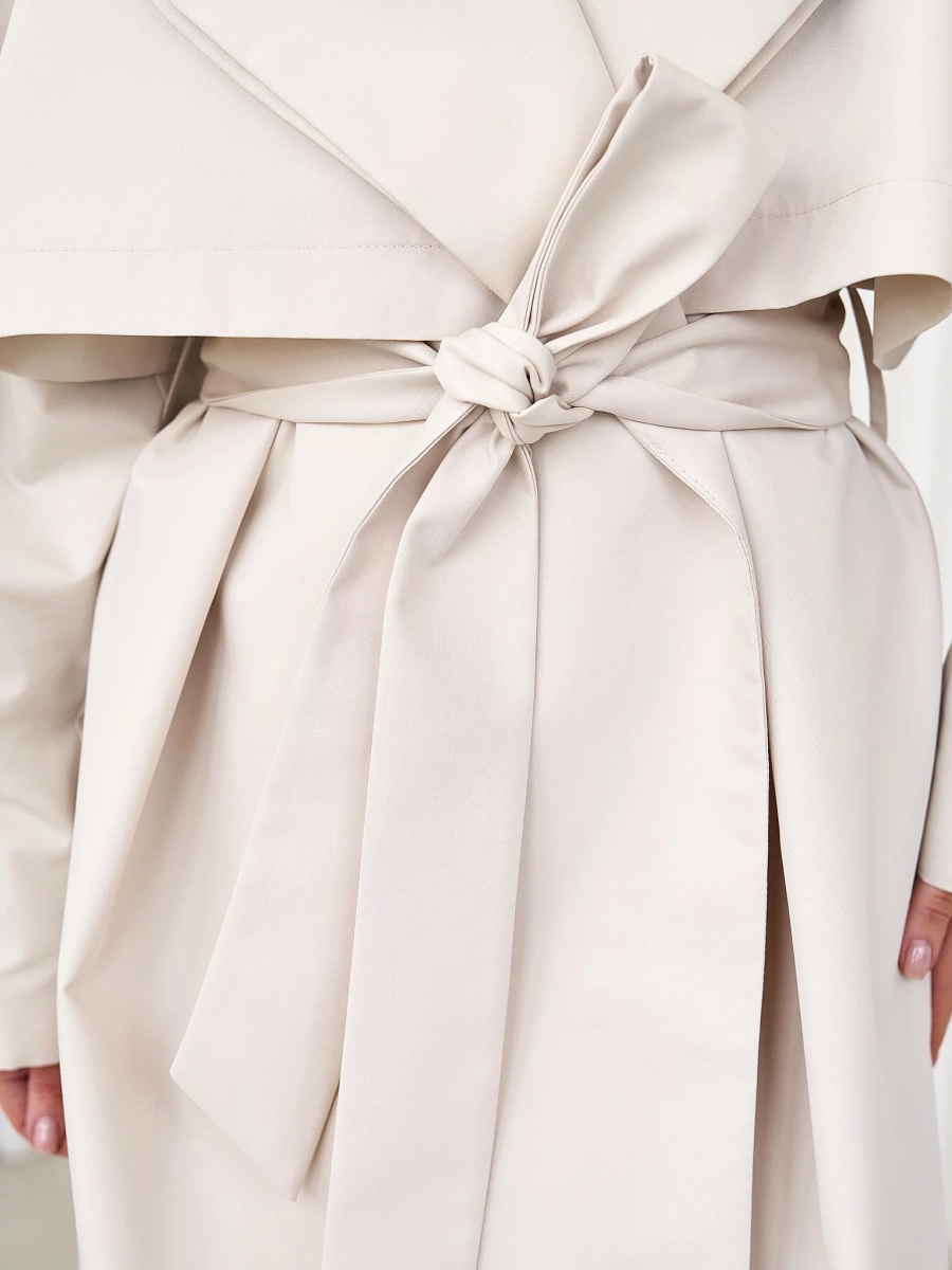 Тренч оверсайз I.B.W., цвет: молочный, CO053 купить онлайн