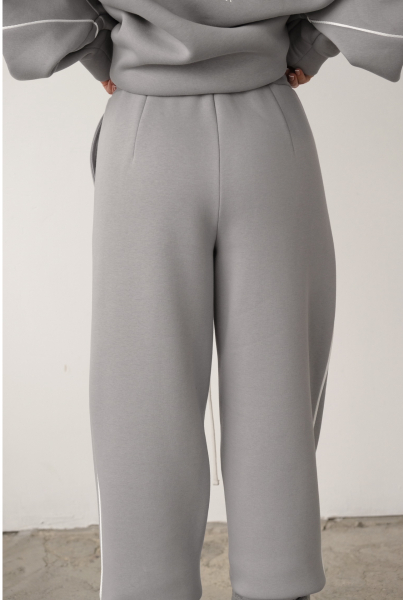 Джоггеры с начёсом Flow MINI, цвет: лунный, НФ-00000446 купить онлайн