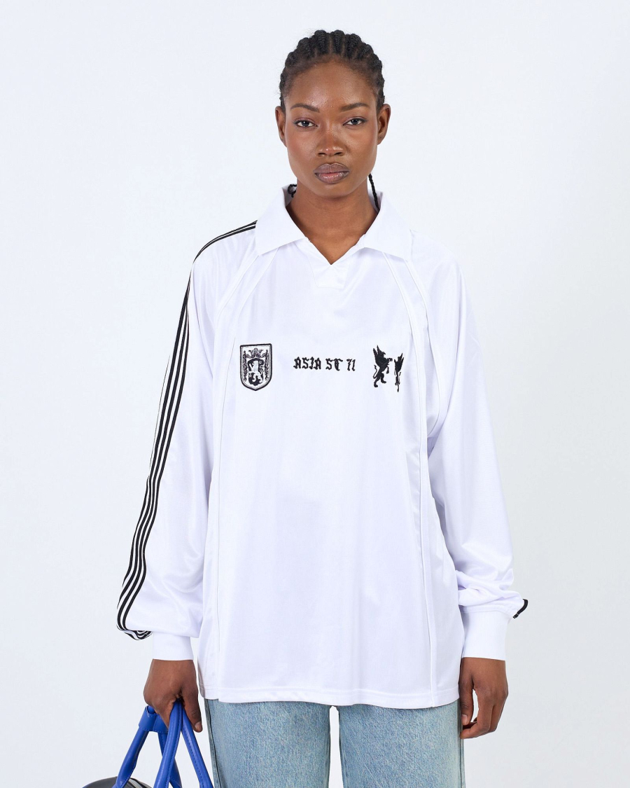 Лонгслив JERSEY LION POLO WHITE