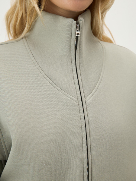 Свитшот из неофутера Conso, цвет: зеленый, SW 260418 - зеленый купить онлайн