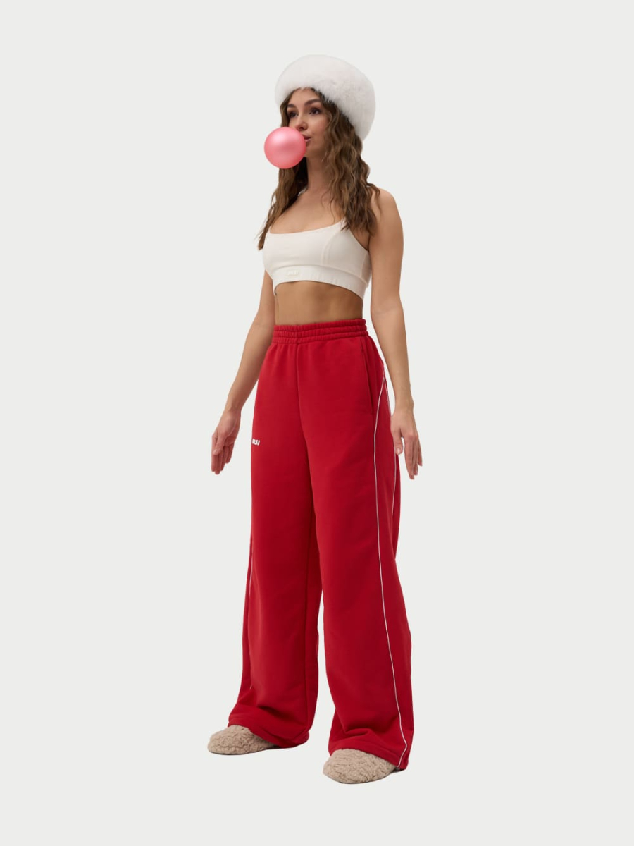 Брюки с кантом утепленные ONSI, цвет: RED,  купить онлайн