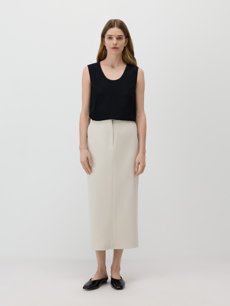 Топ из крепа Conso, цвет: Черный, PM 260417 - черный купить онлайн