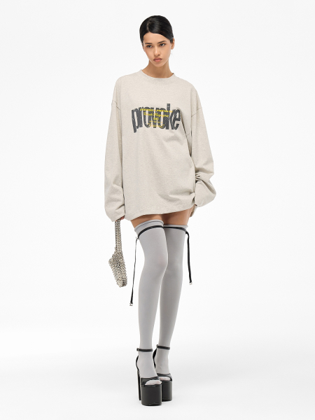 Лонгслив "Провокация" FRHT&OUT OF REACH, цвет: серебристый меланж, LSPRVKSLVMLG купить онлайн