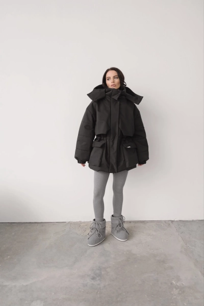 Парка утепленная MINI, цвет: Черный, НФ-00000307 купить онлайн