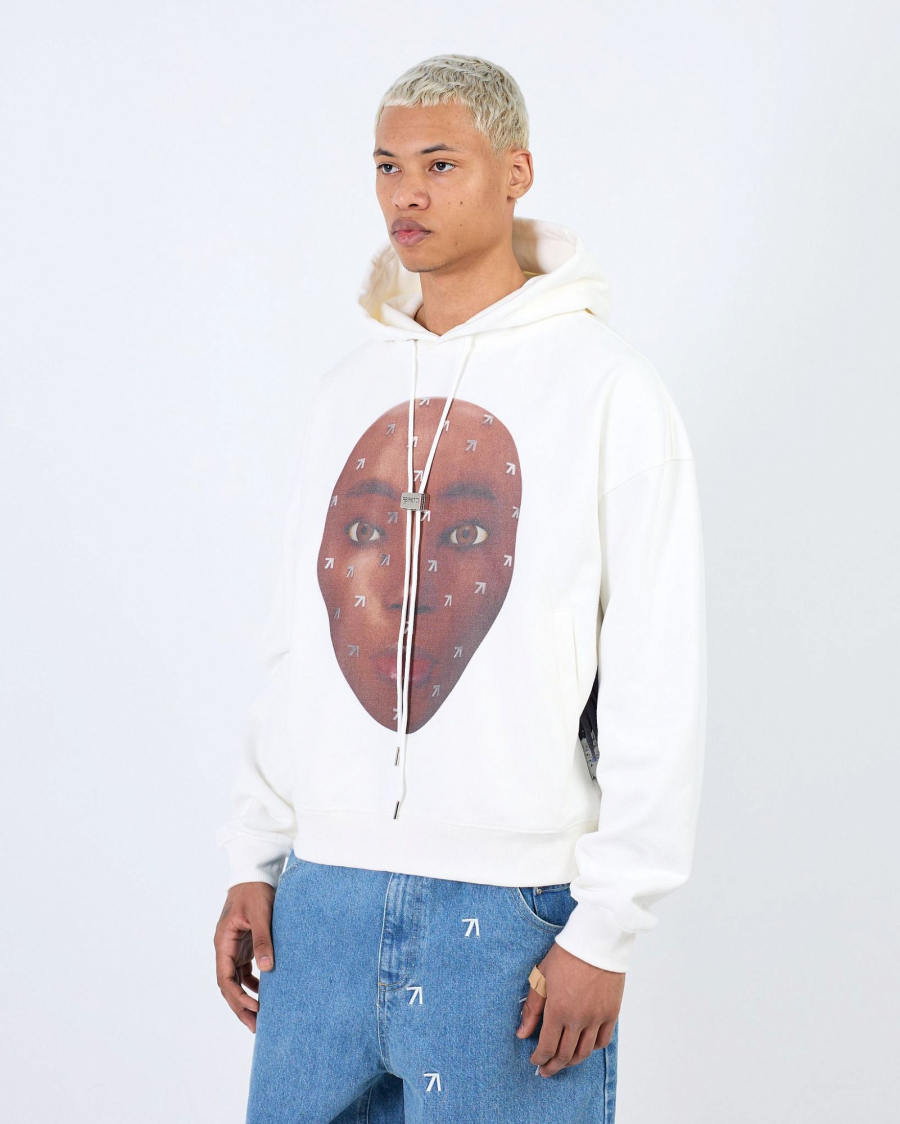 Худи LUNA FACE 495GR WHITE ASIA ST 71, цвет: белый, Ast71.hood-Lunaface-wh купить онлайн