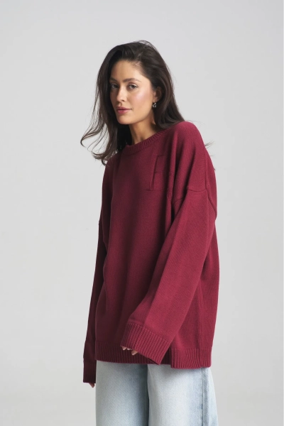 Джемпер Cotton ER Wine Erist store, цвет: Бордовый, НФ-00000927 купить онлайн