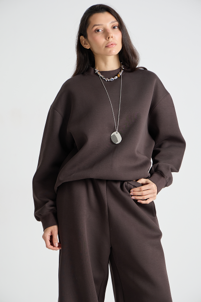 Костюм: свитшот+брюки MIA AIM, цвет: коричневый, MIA740 купить онлайн