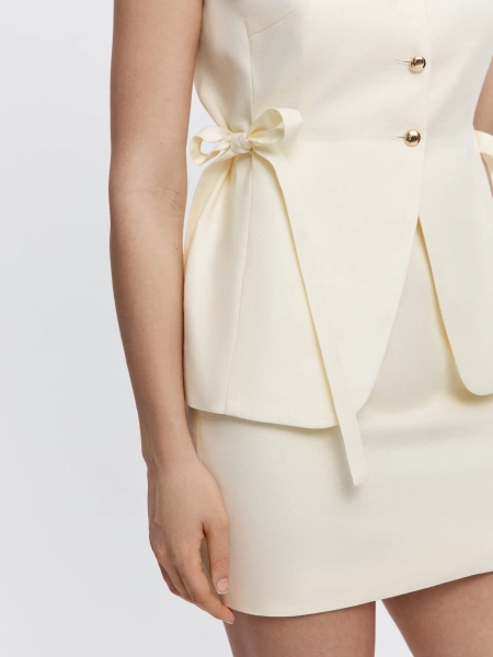 Жилет МАЛЛОУ из льна ANNA PEKUN, цвет: Желтый,  купить онлайн