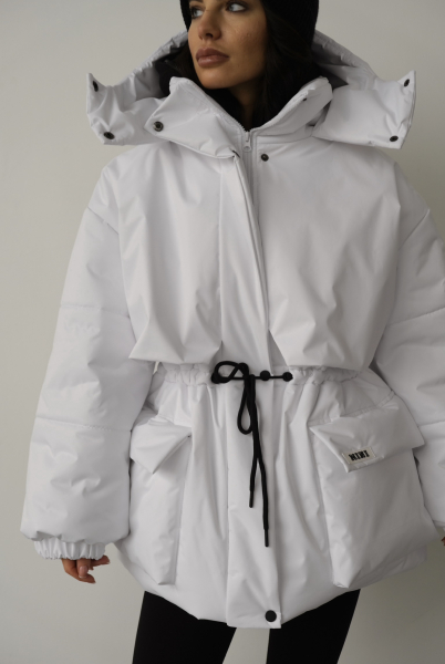 Парка утепленная MINI, цвет: белый, НФ-00000308 купить онлайн