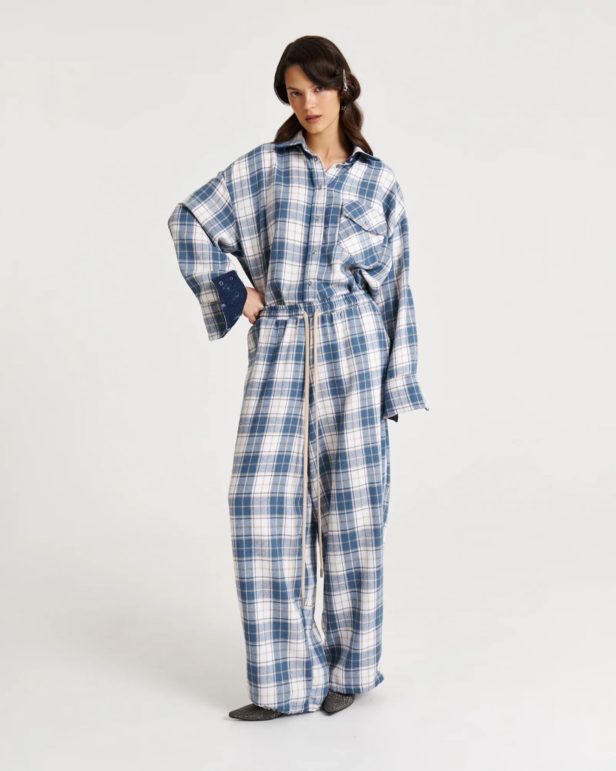 Рубашка в клетку BLUE